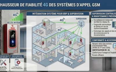 Téléphone De Secours GSM 4G en ERP