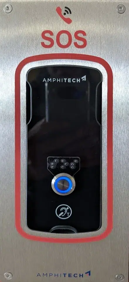 Façade de la borne d'appel d'urgence MS 70